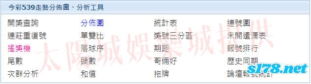 今彩539下期號碼預測科學工具