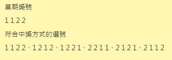 四星彩組彩介紹圖3