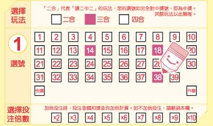三九樂合彩自行選號