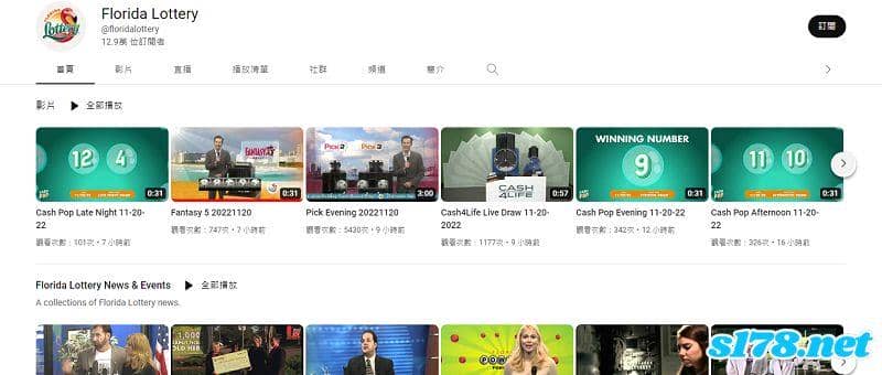 美國天天樂開獎直播YouTube
