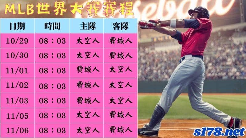 2022美國職棒賽程-世界大賽